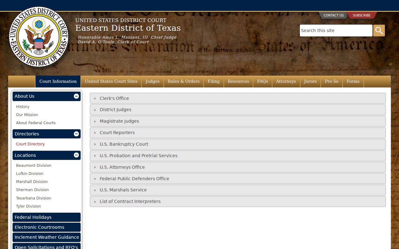 Fannin County arrest warrant federal access route through the Eastern District of Texas